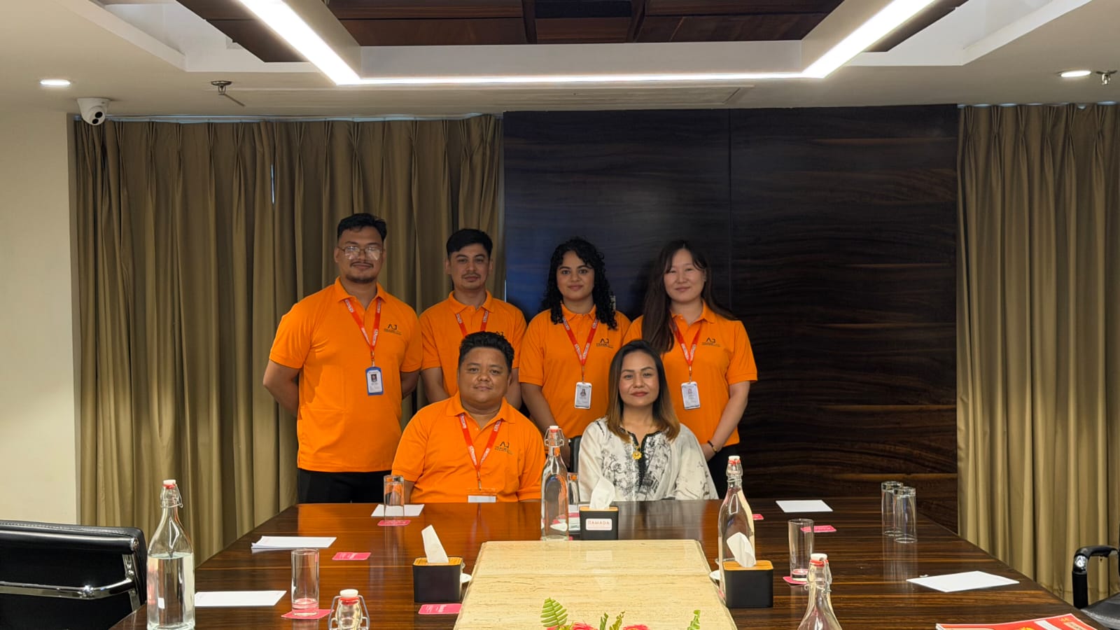 AJ Trade Link team group photo during the annual meeting.